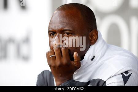 Aktenfoto vom 30-07-2019 von Patrick Vieira, dem Manager von Nizza. Stockfoto