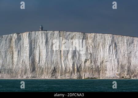 Belle Tout Lighthouse - Blick vom Meer Stockfoto