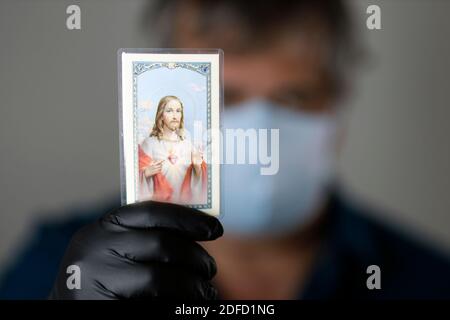 Coronavirus-Epidemie (Covid-19) Stockfoto