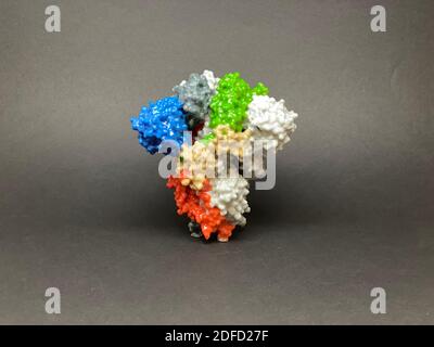 Neuartiges Coronavirus sars-Cov-2 Spike Protein Stockfoto