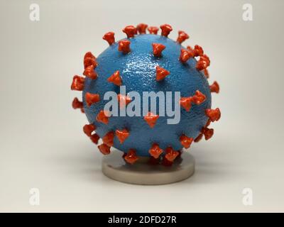 Neuartiges Coronavirus sars-COV-2 Stockfoto