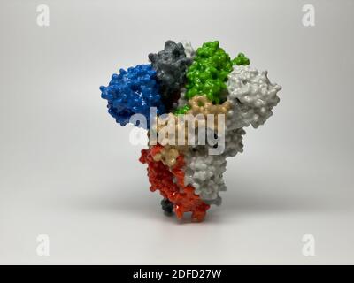 Neuartiges Coronavirus sars-Cov-2 Spike Protein Stockfoto