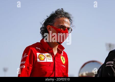 Sakhir, Bahrain. Dezember 2020. MEKIES Laurent (Fra), Sportdirektor der Scuderia Ferrari, Portrait während des Formel 1 Rolex Sakhir Grand Prix 2020, vom 4. Bis 6. Dezember 2020 auf dem Bahrain International Circuit, in Sakhir, Bahrain - Foto Florent Gooden / DPPI / LM Credit: Gruppo Editoriale LiveMedia/Alamy Live News Stockfoto