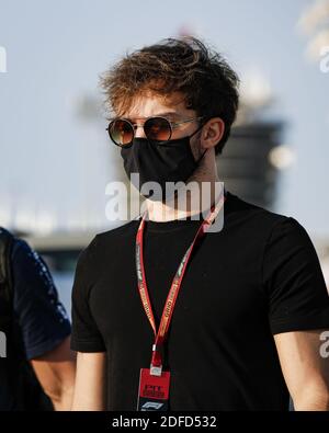 Sakhir, Bahrain. Dezember 2020. GASLY Pierre (Fra), Scuderia AlphaTauri Honda AT01, Portrait während des Formel 1 Rolex Sakhir Grand Prix 2020, vom 4. Bis 6. Dezember 2020 auf dem Bahrain International Circuit, in Sakhir, Bahrain - Foto Florent Gooden / DPPI / LM Credit: Gruppo Editoriale LiveMedia/Alamy Live News Stockfoto