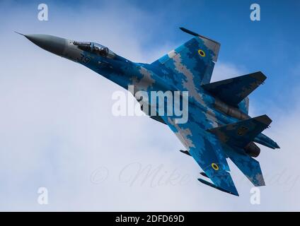 Ukrainischer Flanker SU-27 Stockfoto