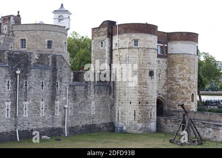 Der Tower of London, offiziell Königlicher Palast und Festung Ihrer Majestät in London Stockfoto