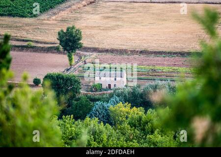 Landhaus in der Landschaft der Provence, Frankreich, Europa. Stockfoto