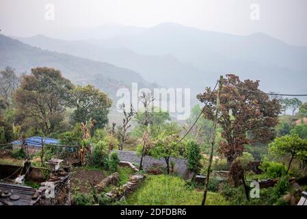 Tägliches Leben in Bandipur, Nepal Stockfoto