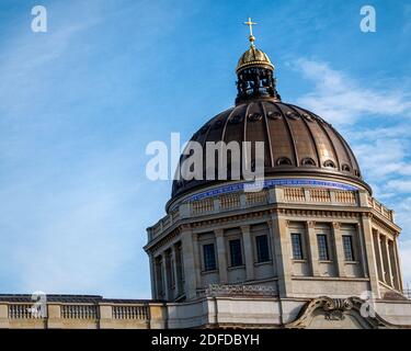 Berliner Schloss,Berliner Schloss Wiederaufbau als Humboldt Forum Neue Nutzung großer Kulturraum Wohnheim Museum,Theatersaal - Mitte, Berlin,Deutschland Stockfoto