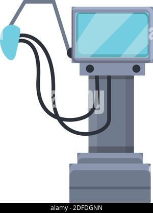 Gerätesymbol für Beatmungsgerät für medizinische Geräte. Karikatur des Geräts Beatmungsgerät medizinische Maschine Vektor-Symbol für Web-Design isoliert auf weißem Hintergrund Stock Vektor