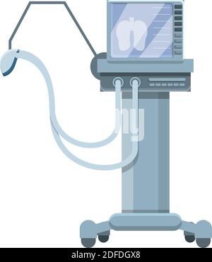 Symbol für medizinisches Beatmungsgerät. Karikatur von Gesundheit Beatmungsgerät medizinische Maschine Vektor-Symbol für Web-Design isoliert auf weißem Hintergrund Stock Vektor