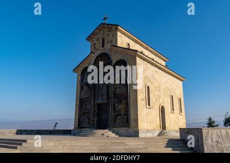 Tiflis, Georgien - 28 November, 2020: Kirche am Denkmal bekannt als Chronik von Georgien, Religion Stockfoto