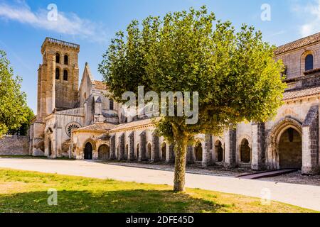 Die Abtei Santa María la Real de Las Huelgas ist ein Kloster der Zisterzienserinnen. Burgos, Kastilien und Leon, Spanien, Europa Stockfoto