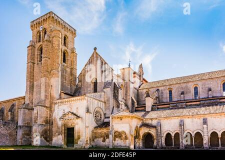 Die Abtei Santa María la Real de Las Huelgas ist ein Kloster der Zisterzienserinnen. Burgos, Kastilien und Leon, Spanien, Europa Stockfoto