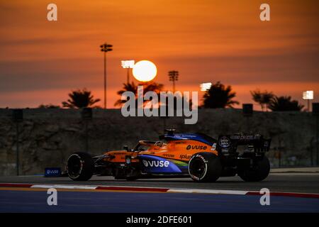 55 SAINZ Carlos (Spa), McLaren Renault F1 MCL35, Aktion während des Formel 1 Rolex Sakhir Grand Prix 2020, vom 4. Bis 6. Dezember 2020 auf dem Bahrain International Circuit, in Sakhir, Bahrain - Foto Florent Gooden / DPPI / LM Stockfoto