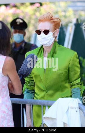 VENEDIG, ITALIEN - 03. SEPTEMBER: Tilda Swinton wird beim 77. Filmfestival von Venedig am 03. September 2020 in Venedig im Excelsior zu sehen sein Stockfoto