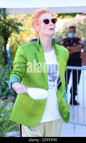 VENEDIG, ITALIEN - 03. SEPTEMBER: Tilda Swinton wird beim 77. Filmfestival von Venedig am 03. September 2020 in Venedig im Excelsior zu sehen sein Stockfoto