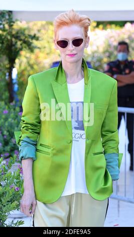 VENEDIG, ITALIEN - 03. SEPTEMBER: Tilda Swinton wird beim 77. Filmfestival von Venedig am 03. September 2020 in Venedig im Excelsior zu sehen sein Stockfoto