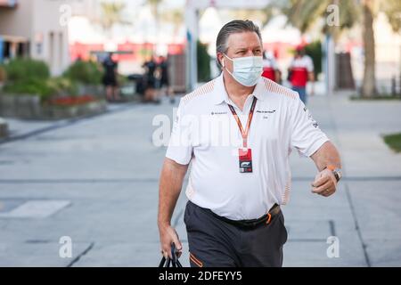 BROWN Zak (usa), Chief Executive Officer von McLaren Racing, Portrait während des Formel 1 Rolex Sakhir Grand Prix 2020, vom 4. Bis 6. Dezember 2020 auf dem Bahrain International Circuit, in Sakhir, Bahrain - Foto Antonin Vincent / DPPI / LM Stockfoto