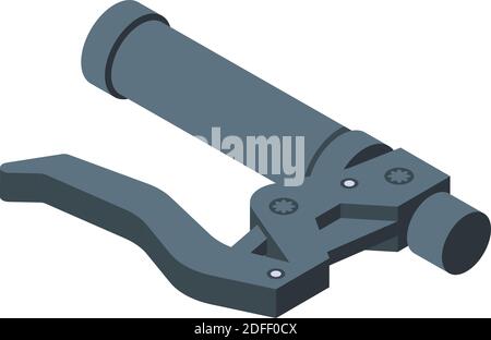 Symbol für Fahrradreparaturbremse. Isometrische Fahrrad Reparatur Bremse Vektor-Symbol für Web-Design isoliert auf weißem Hintergrund Stock Vektor