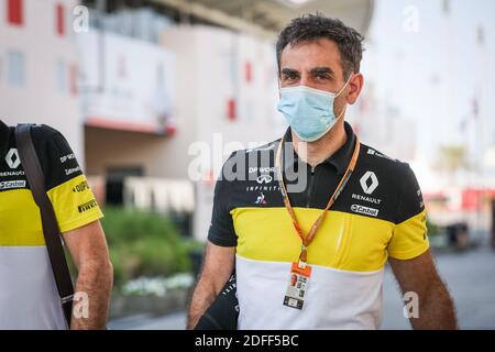 ABITEBOUL Cyril (fr), Geschäftsführer des Renault F1 Teams, Portrait während des Formel 1 Rolex Sakhir Grand Prix 2020, vom 4. Bis 6. Dezember 2020 auf dem Bahrain International Circuit, in Sakhir, Bahrain - Foto Antonin Vincent / DPPI / LM Stockfoto