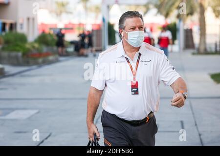 BROWN Zak (usa), Chief Executive Officer von McLaren Racing, Portrait während des Formel 1 Rolex Sakhir Grand Prix 2020, vom 4. Bis 6. Dezember 2020 auf dem Bahrain International Circuit, in Sakhir, Bahrain - Foto Antonin Vincent / DPPI / LM Stockfoto