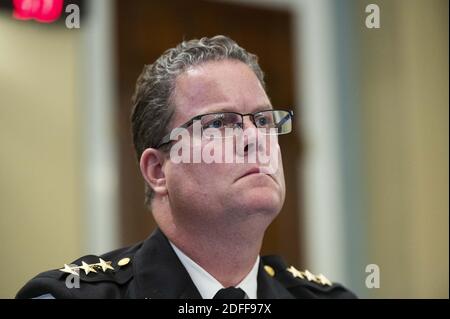 Gregory T. Monahan, Acting Chief U.S. Park Police National Park Police, bezeugt während der Anhörung des House Natural Resources Committee auf âÂ € ÂœUnanswered Fragen über die US Park Police 1. Juni Angriff auf friedliche Demonstranten in Lafayette SquareâÂ € Â am Dienstag, 28. Juli 2020. Foto von Bill Clark/Pool/ABACAPRESS.COM Stockfoto