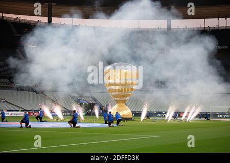 Gesamtansicht des Finale Coupe de la Ligue zwischen Olympique Lyonnais und Paris Saint Germain im Stade de France am 31. Juli 2020 in Saint-Denis, Frankreich. Foto von David Niviere/ABACAPRESS.COM Stockfoto