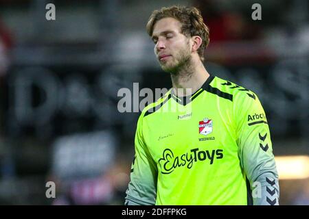 ROTTERDAM, 04-12-2020, Stadion Het Kasteel, Niederländische Eredivisie Fußballsaison 2020/2021, Sparta - Emmen, FC Emmen Spieler Felix Wiedwald Credit: Pro Shots/Alamy Live News Stockfoto