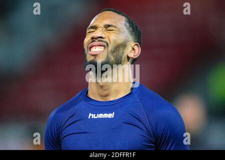 ROTTERDAM, 04-12-2020, Stadion Het Kasteel, Niederländische Eredivisie Fußballsaison 2020/2021, Sparta - Emmen, FC Emmen Spieler Michael Chacon Credit: Pro Shots/Alamy Live News Stockfoto