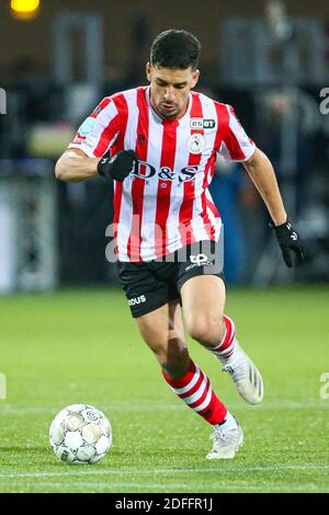 ROTTERDAM, 04-12-2020, Stadion Het Kasteel, Niederländische Eredivisie Fußballsaison 2020/2021, Sparta - Emmen, Sparta Rotterdam Spieler Abdou Harroui Credit: Pro Shots/Alamy Live News Stockfoto