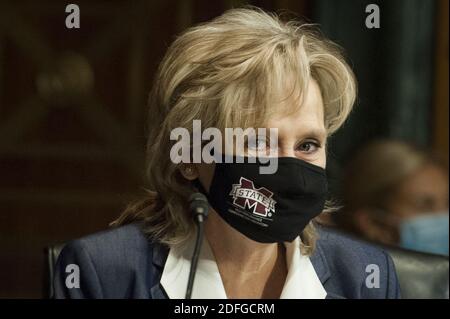 Die US-Senatorin Cindy Hyde-Smith (Republikaner von Mississippi) nimmt am Mittwoch, den 9. September 2020, an einer Anhörung des US-Senatsausschusses zur Wahl der Justiz im Dirksen Senatsbüro auf dem Kapitol in Washington, DC, USA Teil. Foto von Rod Lampey/CNP/ABACAPRESS.COM Stockfoto