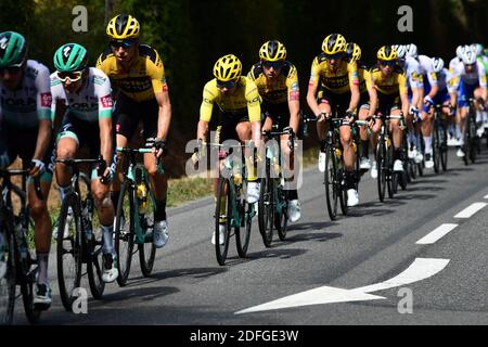 Handout - Primoz ROGLIC (TEAM JUMBO - VISMA) während der Etappe 12 der Tour de France 2020, Chauvigny / Sarran, Frankreich am 10. September 2020. Foto von Alex Broadway/ASO via ABACAPRESS.COM Stockfoto