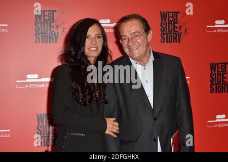 Datei Foto Jean-Pierre Pernaut et Nathalie Marquay assistent a la soirée de Gala West Side Story a la seine Musicale a Paris, France, le 16 octobre 2017. Foto von Alban Wyters/ABACAPRESS.COM Stockfoto