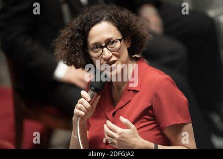 Die französische Wohnungsministerin Emmanuelle Wargon nimmt an einer Fragestunde an die Regierung an der französischen Nationalversammlung am 15. September 2020 in Paris, Frankreich, Teil. Foto von David Niviere/ABACAPRESS.COM Stockfoto