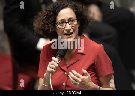 Die französische Wohnungsministerin Emmanuelle Wargon nimmt an einer Fragestunde an die Regierung an der französischen Nationalversammlung am 15. September 2020 in Paris, Frankreich, Teil. Foto von David Niviere/ABACAPRESS.COM Stockfoto