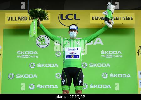 Handout. Sam BENNETT (DECEUNINCK - SCHNELL - SCHRITT) während der Etappe 16 der Tour de France 2020, La Tour du Pin / Villard de Lans, Frankreich am 15. September 2020. Foto von Alex Broadway/ASO via ABACAPRESS.COM Stockfoto