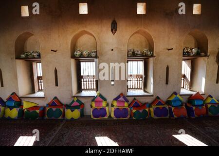 Das schöne Nakhal Fort in Oman. Stockfoto