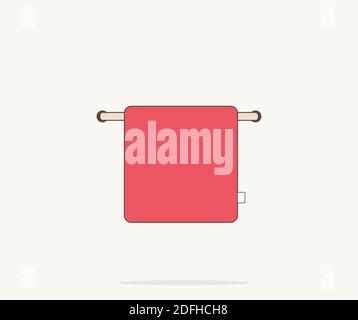 Handtuch-Icon-Design Stock Vektor