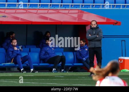 Sant Joan Despi, Spanien. Dezember 2020. Lluis Cortes vom FC Barcelona beim Primera Iberdrola Spiel zwischen FC Barcelona und Santa Teresa im Johan Cruyff Stadion in Barcelona, Spanien. DAX Images/SPP Credit: SPP Sport Press Photo. /Alamy Live Nachrichten Stockfoto