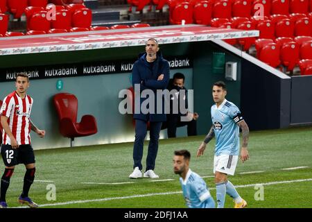 Bilbao, Spanien. Dezember 2020. Gaizka Garitano (Bilbao) Fußball: Spanisches Spiel 'La Liga Santander' zwischen Athletic Club de Bilbao 0-2 RC Celta de Vigo im Estadio San Mames in Bilbao, Spanien. Quelle: Mutsu Kawamori/AFLO/Alamy Live News Stockfoto