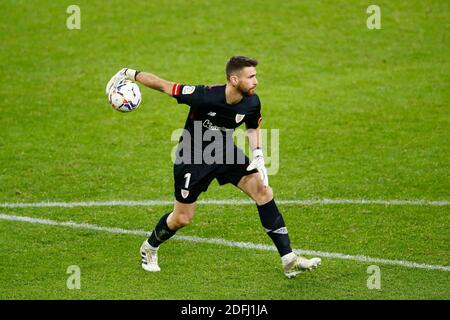 Bilbao, Spanien. Dezember 2020. Unai Simon (Bilbao) Fußball: Spanisches Spiel 'La Liga Santander' zwischen Athletic Club de Bilbao 0-2 RC Celta de Vigo im Estadio San Mames in Bilbao, Spanien. Quelle: Mutsu Kawamori/AFLO/Alamy Live News Stockfoto