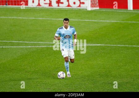 Bilbao, Spanien. Dezember 2020. Jeison Murillo (Celta) Fußball: Spanisches Spiel 'La Liga Santander' zwischen Athletic Club de Bilbao 0-2 RC Celta de Vigo im Estadio San Mames in Bilbao, Spanien. Quelle: Mutsu Kawamori/AFLO/Alamy Live News Stockfoto