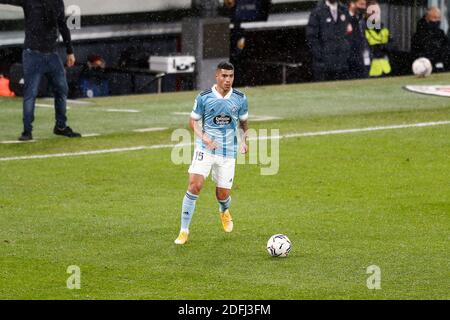 Bilbao, Spanien. Dezember 2020. Lucas Olaza (Celta) Fußball: Spanisches Spiel 'La Liga Santander' zwischen Athletic Club de Bilbao 0-2 RC Celta de Vigo im Estadio San Mames in Bilbao, Spanien. Quelle: Mutsu Kawamori/AFLO/Alamy Live News Stockfoto