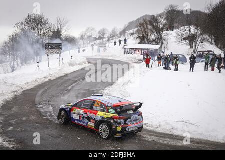 Monza, Italien. Dezember 2020. 25 Jari HUTTUNEN (FIN), Mikko LUKKA (FIN), Hyundai i20 R5, Hyundai Motorsport N WRC 2, Aktion während der ACI Rally Monza 2020, 7. Lauf der FIA WRC Championship 2020 vom 3. Bis 8. Dezember 2020 in Monza, Brianza in Italien - Foto Francois Flamand / DPPI / LM Kredit: Gruppo Editoriale LiveMedia/Alamy Live News Stockfoto