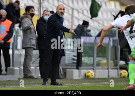 Orogel Stadium - Dino Manuzzi, Cesena, Italien, 05 Dec 2020, Vincenzo Italiano Manager von AC Spezia Gesten während Spezia Calcio vs SS Lazio, italienischen Fußball Serie A Spiel - Foto Matteo Papini / LM Stockfoto