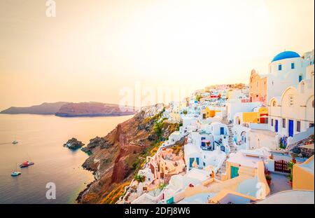 schöne Details der Insel Santorini, Griechenland Stockfoto