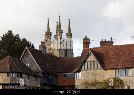 Penshurst Kirche St. John the Baptist in Penshurst, Kent, Großbritannien Stockfoto