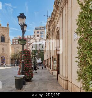 Zentraler Markt der Mitte des 20. Jahrhunderts in der Stadt Castellón de la Plana in der Valencianischen Gemeinschaft, Spanien, Europa Stockfoto