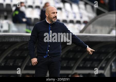 Orogel Stadium - Dino Manuzzi, Cesena, Italien, 05 Dec 2020, Vincenzo Italiano Manager von AC Spezia Gesten während Spezia Calcio vs SS Lazio, italienischen Fußball Serie A Spiel - Foto Matteo Papini / LM Stockfoto